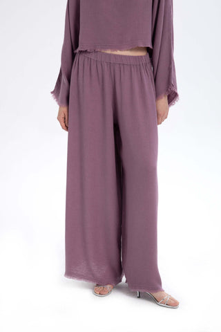 Natural Textured Comfortable Women’s Trousers - Trousers