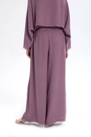 Natural Textured Comfortable Women’s Trousers - Trousers
