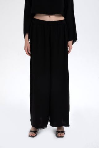 Natural Textured Comfortable Women’s Trousers - Trousers