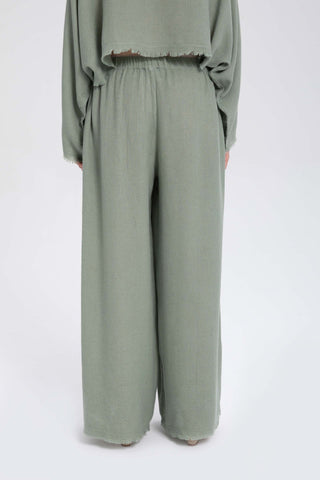 Natural Textured Comfortable Women’s Trousers - Trousers
