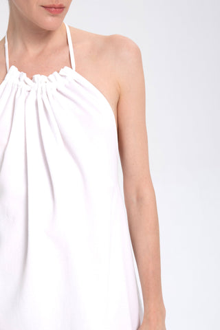 Halter Neck Backless Mini Dress - Dress