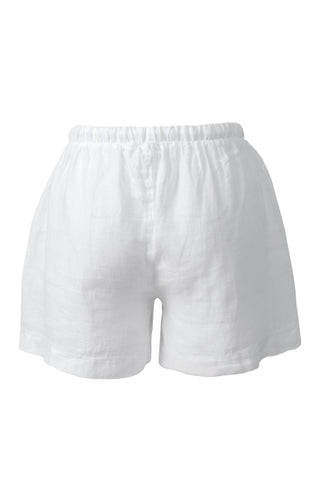 Pure Linen High Waist Pocket Shorts - Short