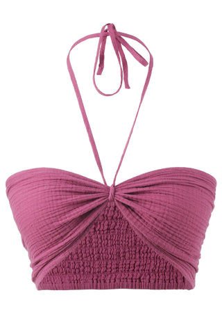 Crop Top with Elastic Back