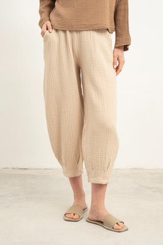 Muslin Women’s Pleated Pants - Trousers