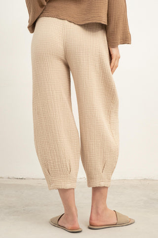 Muslin Women’s Pleated Pants - Trousers