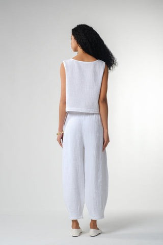 Muslin Women’s Pleated Pants - Trousers