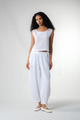 Muslin Women’s Pleated Pants - Trousers