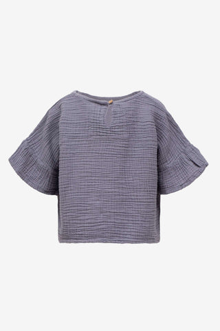Muslin Sleeve Frilled Girls’ T-Shirt - T-Shirt