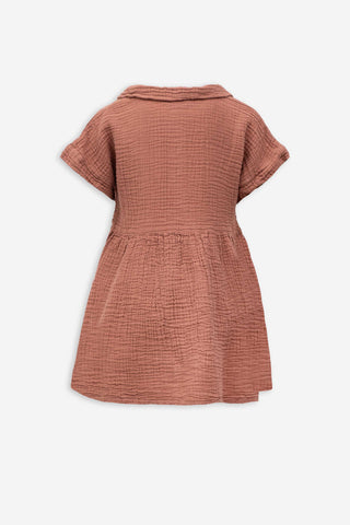 Muslin Collar Girl's Dress