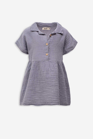 Muslin Collar Girl's Dress