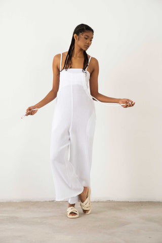 Muslin Knitted Strappy Women’s Jumpsuit - Jumpsuit