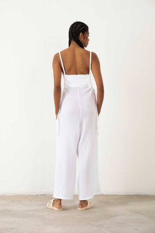 Muslin Knitted Strappy Women’s Jumpsuit - Jumpsuit