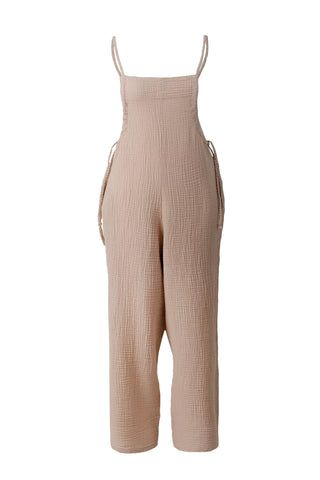 Muslin Knitted Strappy Women’s Jumpsuit - Jumpsuit
