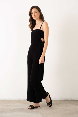 Muslin Knitted Strappy Women’s Jumpsuit - Jumpsuit