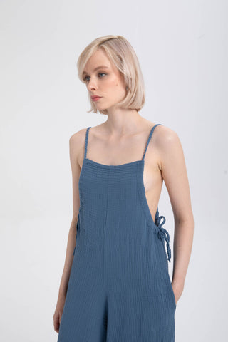 Muslin Knitted Strappy Women’s Jumpsuit - Jumpsuit
