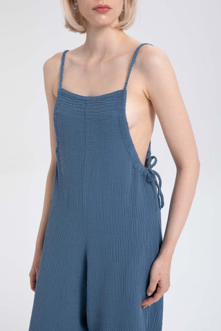 Muslin Knitted Strappy Women’s Jumpsuit - Jumpsuit