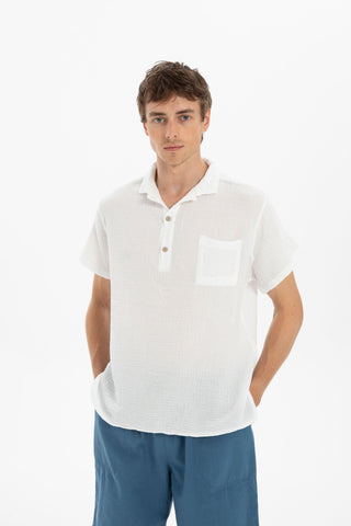Muslin Polo Neck Men's T-Shirt