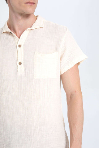 Muslin Polo Neck Men's T-Shirt