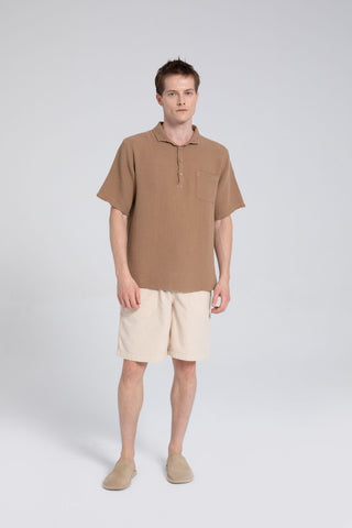 Muslin Polo Neck Men's T-Shirt