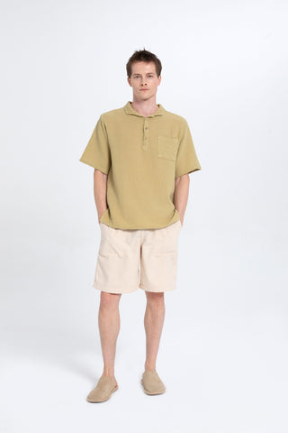 Muslin Polo Neck Men's T-Shirt