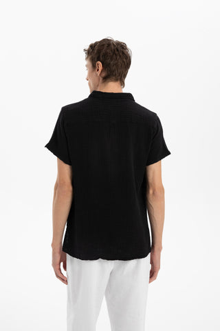 Muslin Polo Neck Men's T-Shirt