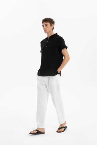 Muslin Polo Neck Men's T-Shirt