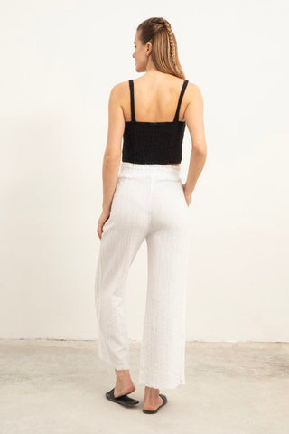 Muslin Crop with Gipel Back and Straps