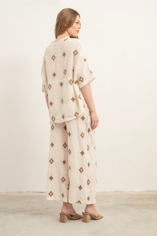 Bordered Women’s Trousers - Trousers