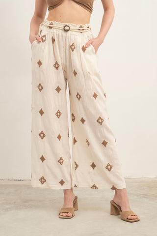 Bordered Women’s Trousers - Trousers