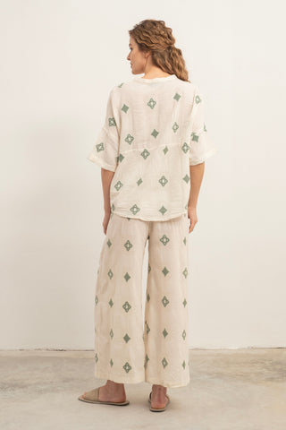 Bordered Women’s Trousers - Trousers