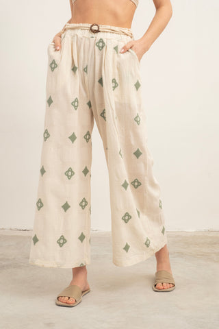 Bordered Women’s Trousers - Trousers