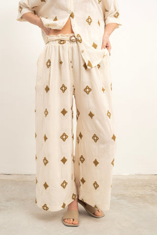 Bordered Women’s Trousers - Trousers