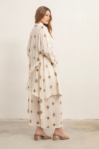 Bordered Kimono - Kimono