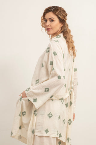Bordered Kimono - Kimono