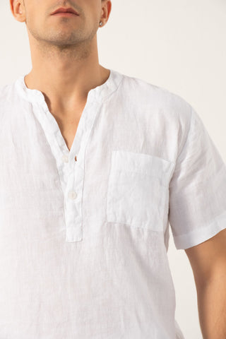 Raw Linen Bermuda Men's Shorts