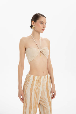 Crop Top with Elastic Back