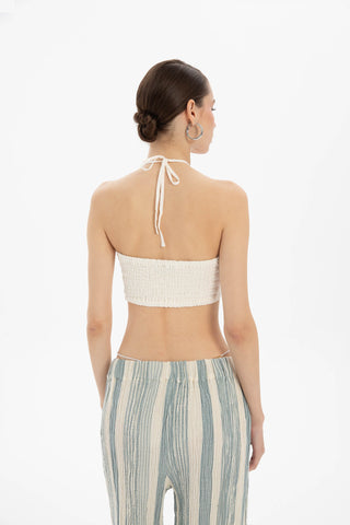 Crop Top with Elastic Back