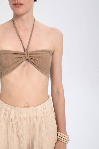 Crop Top with Elastic Back