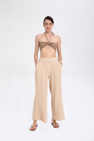 Crop Top with Elastic Back