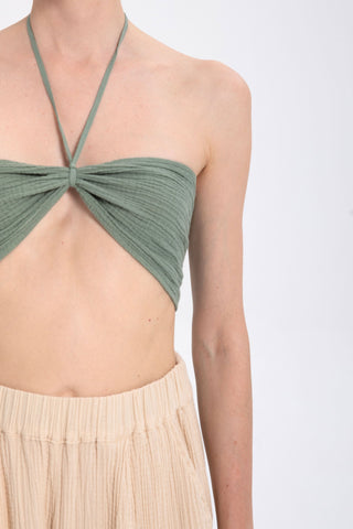 Crop Top with Elastic Back