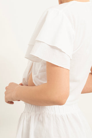 Casual Shorts with Side Slits and Flaps - Short