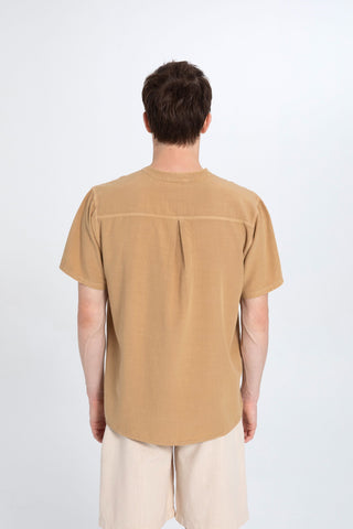 Mandarin Collar Loose Men's Shirt