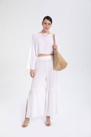 Hooded Batwing Sleeve Short Blouse