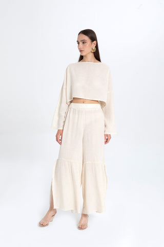 Hooded Batwing Sleeve Short Blouse