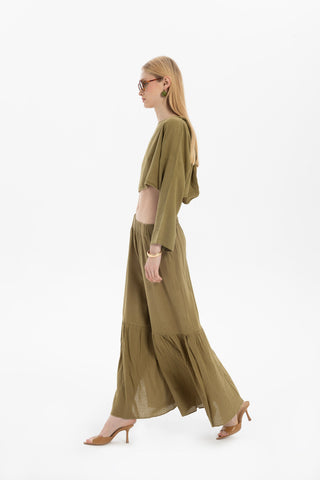 Hooded Batwing Sleeve Short Blouse