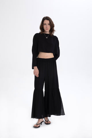 Hooded Batwing Sleeve Short Blouse