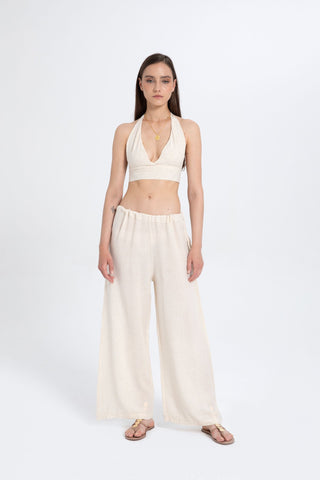 Low-Cut Strappy Trousers