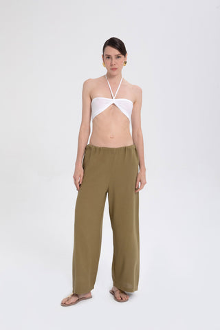 Low-Cut Strappy Trousers