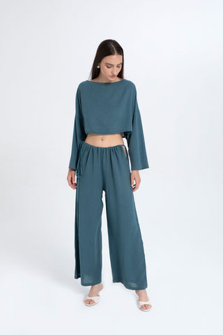 Low-Cut Strappy Trousers