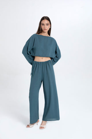 Low-Cut Strappy Trousers